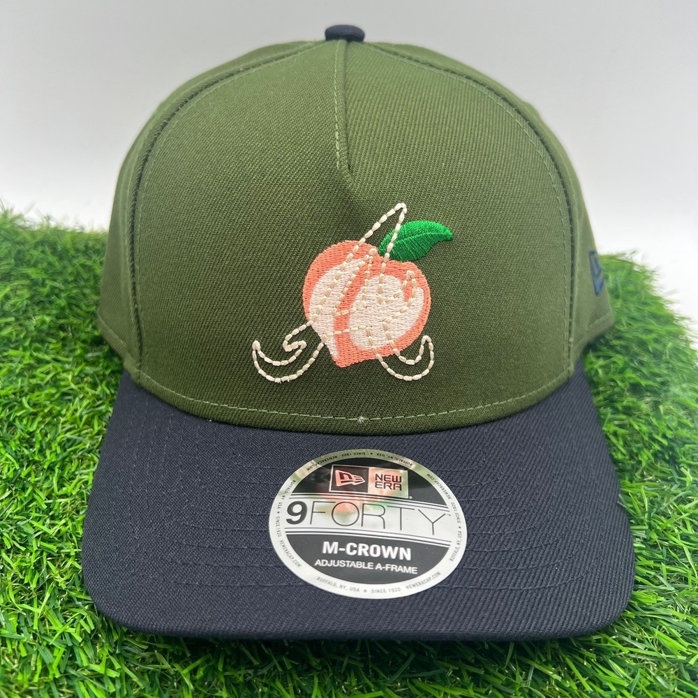 New Era Atlanta Braves MLB Green Black City Connect 9Forty A Frame Snapback Hat - Picture 2 of 8